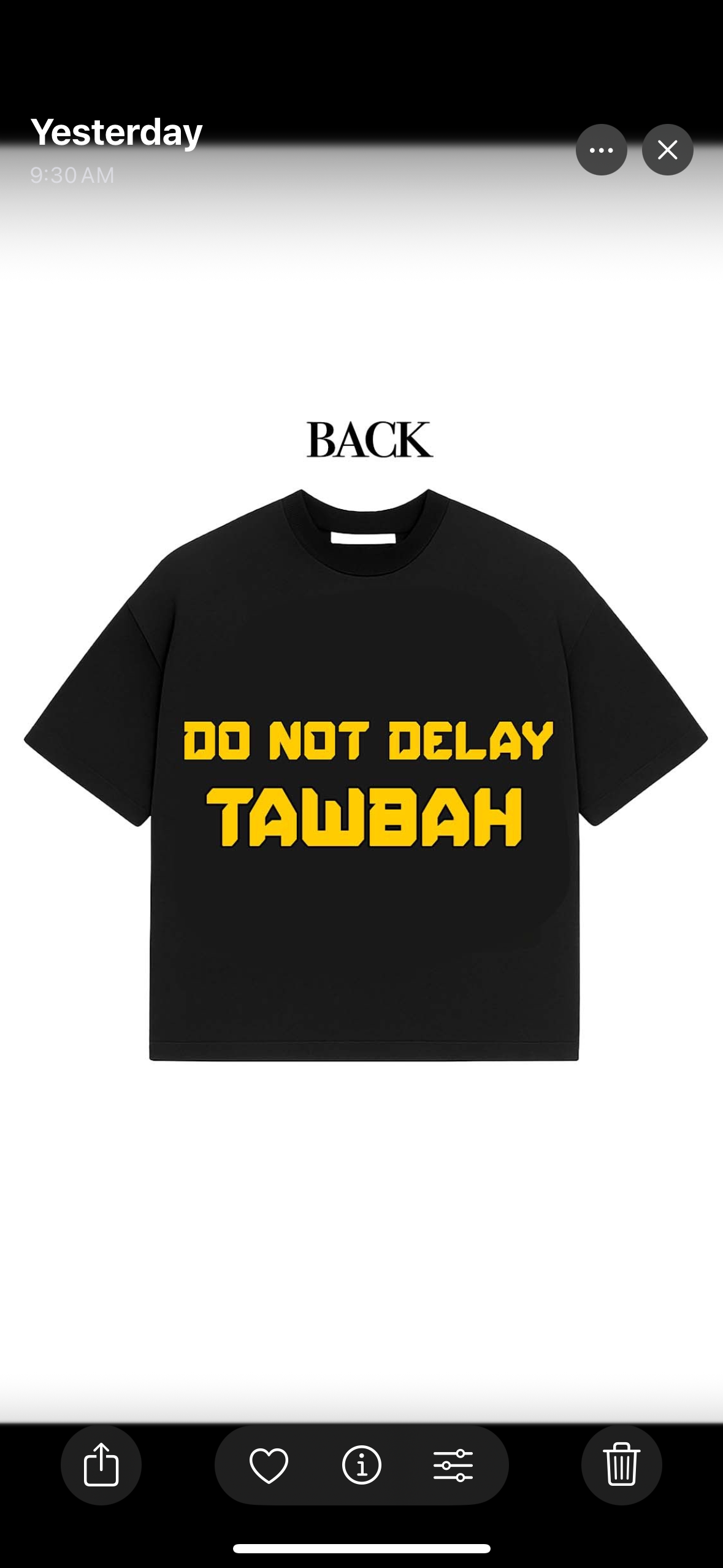 Do Not Delay Tawbah Tee